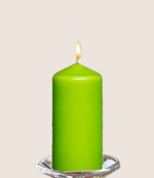 Green Pillar Candles