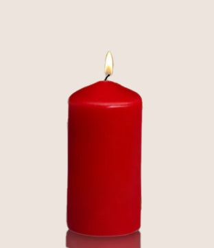 Red Pillar Candles