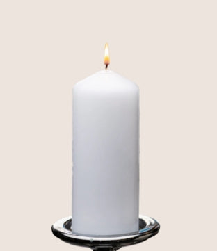 White Pillar Candles