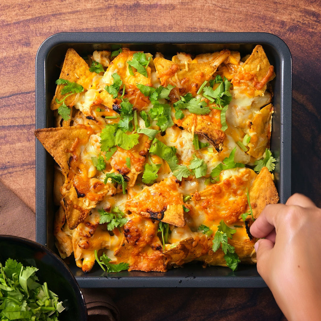 Hühnchen Pad Thai Nachos