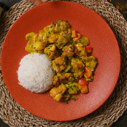 Creamy chicken satay ingredients