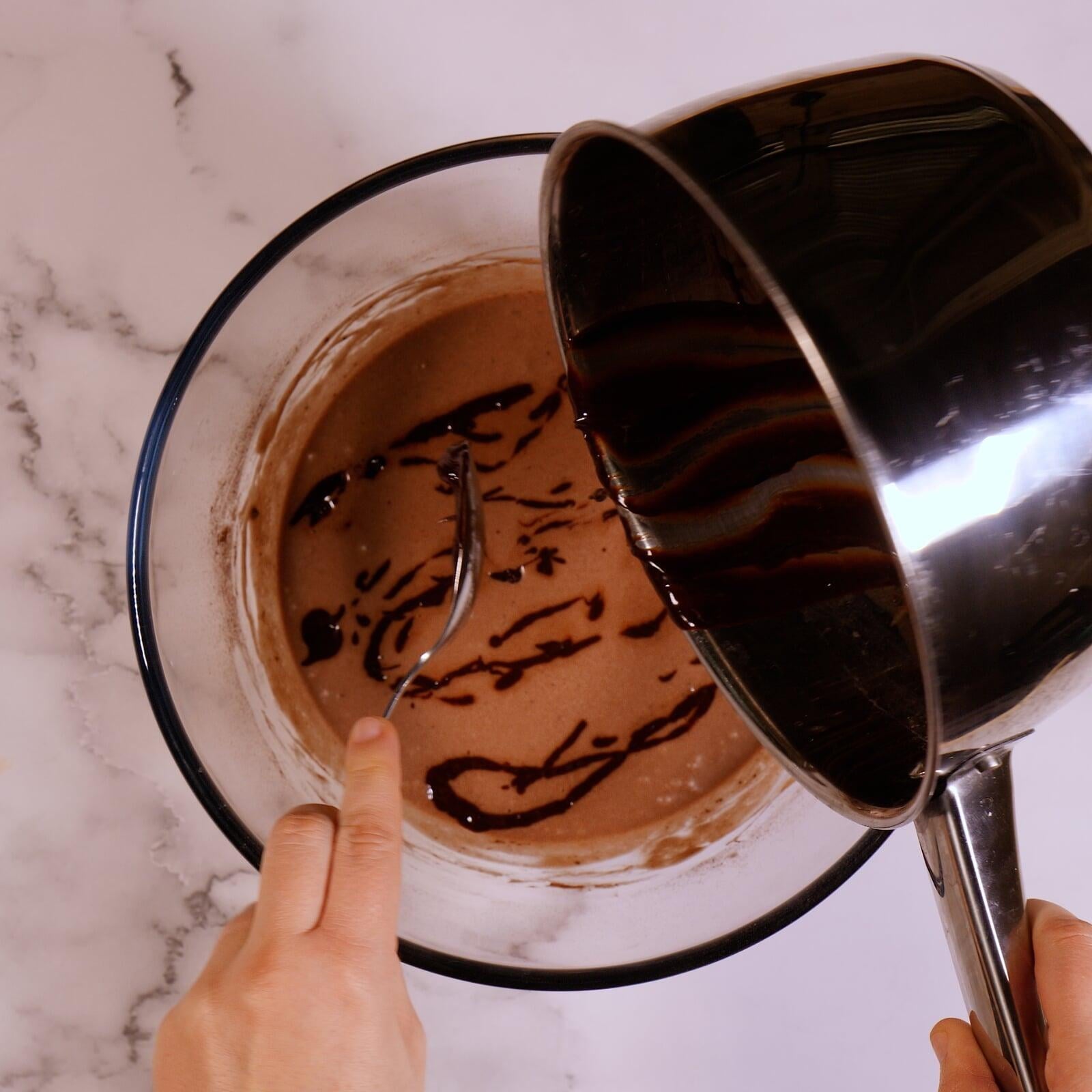 Mousse di cioccolato e banana