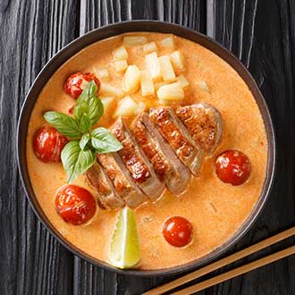 Duck red curry