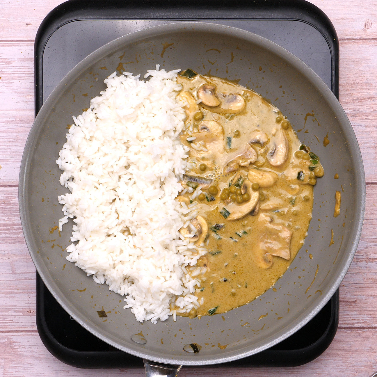 Groene curry pasta