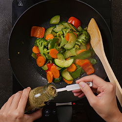 Thaise groene kerrie gewreven gegrilde zalm