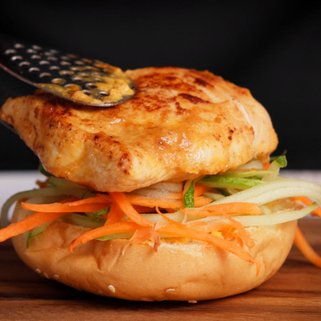 Burger au poulet Satay