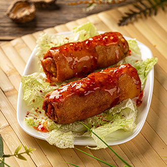 Spring Rolls with sweet chilli sauce