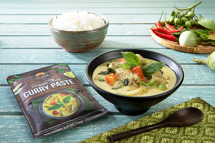 Authentique pâte de curry vert thaï