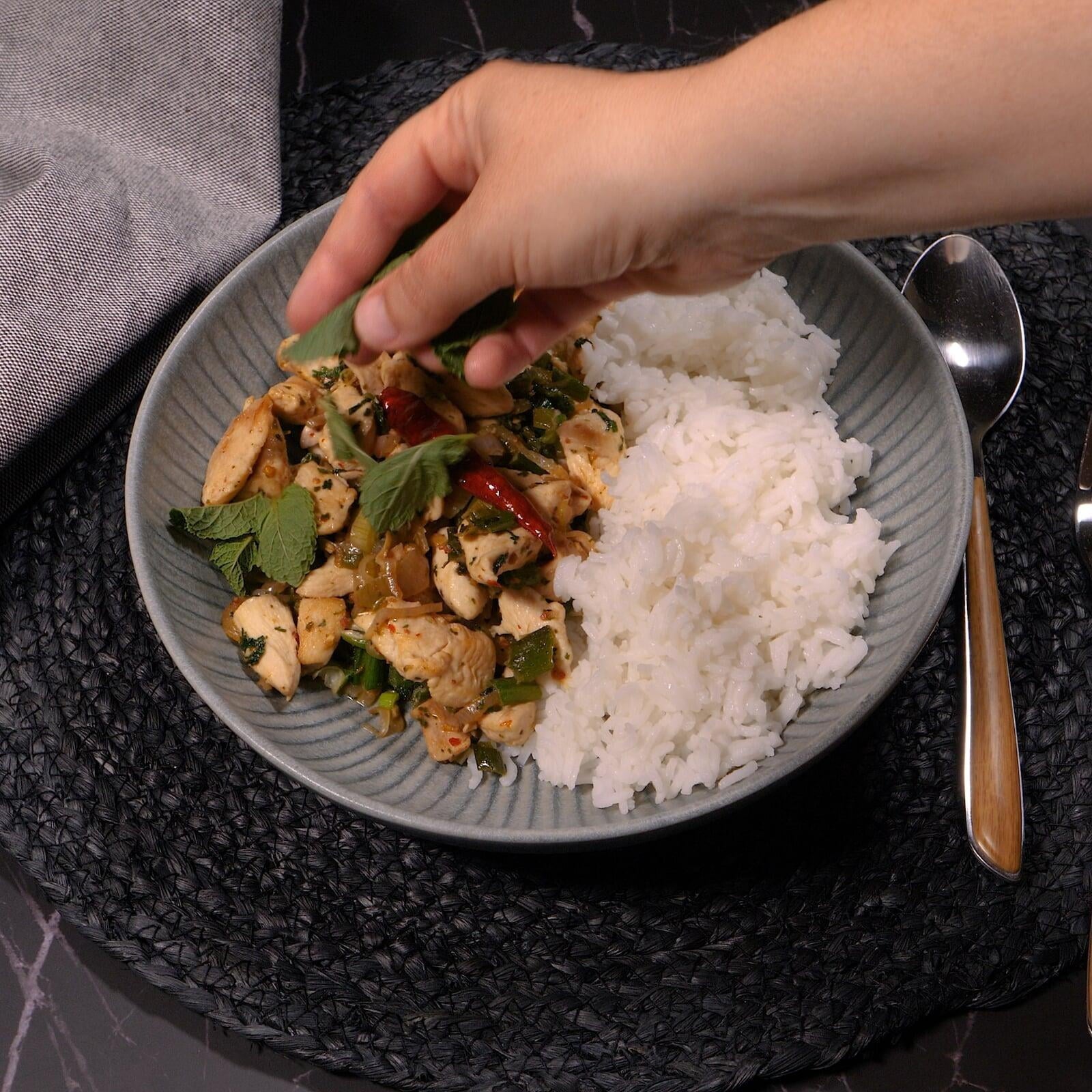 Salade de poulet haché