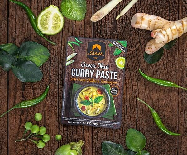 Thaise groene curry pasta