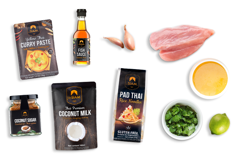 Chicken Khao Soi ingredients