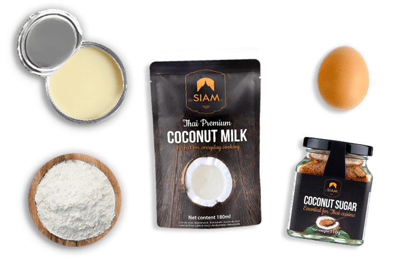 Coconut Flan ingredients