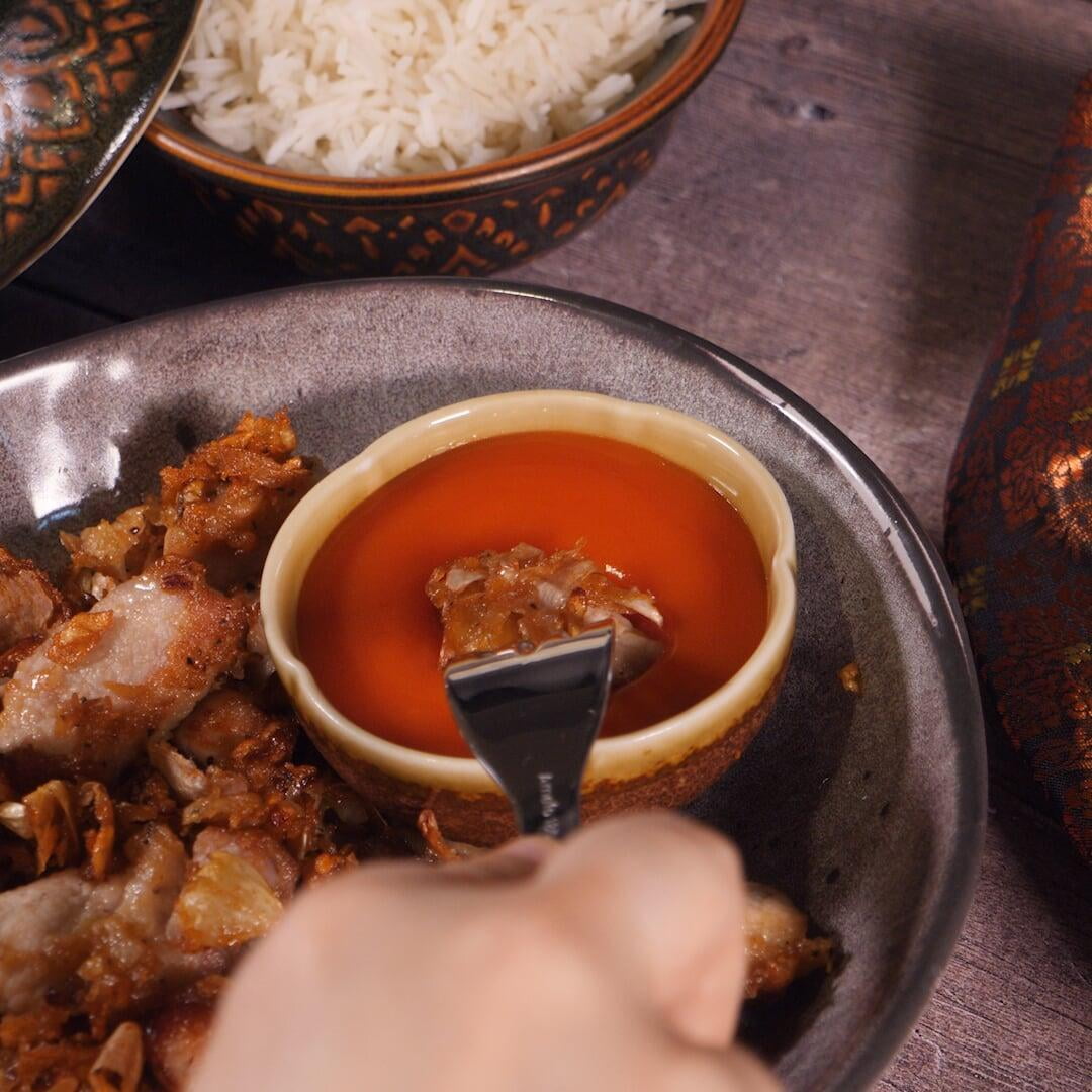 Thai Fried Pork with Garlic