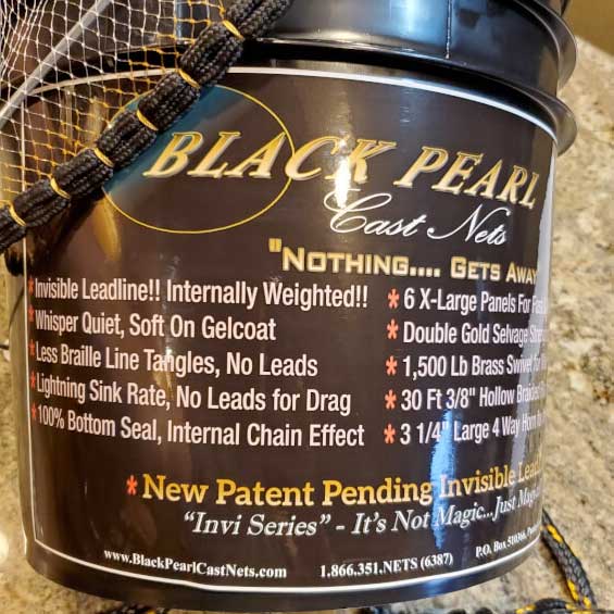 Black Pearl Cast Nets – Bull Bay Tackle Company