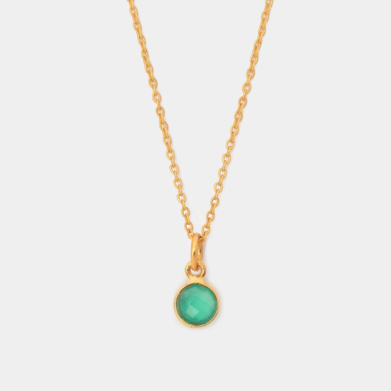 Halskette Charlotte Green Onyx