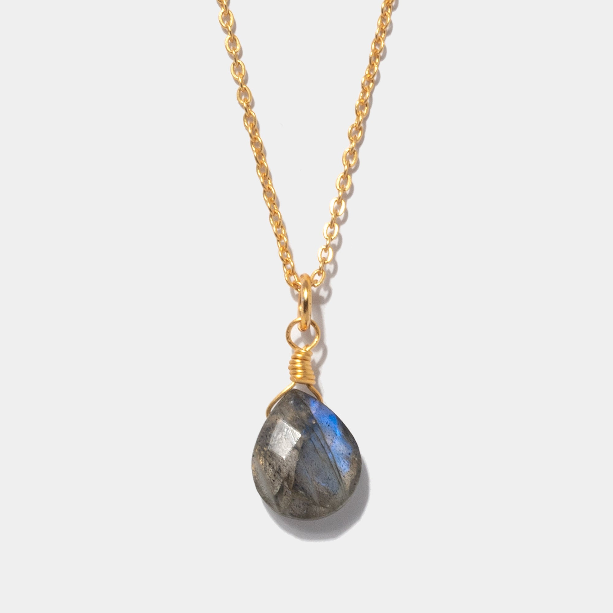 Halskette Lilou Labradorite Gold