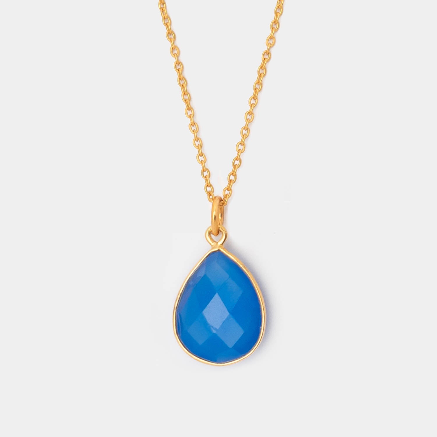 Halskette Lola Blue Chalcedony