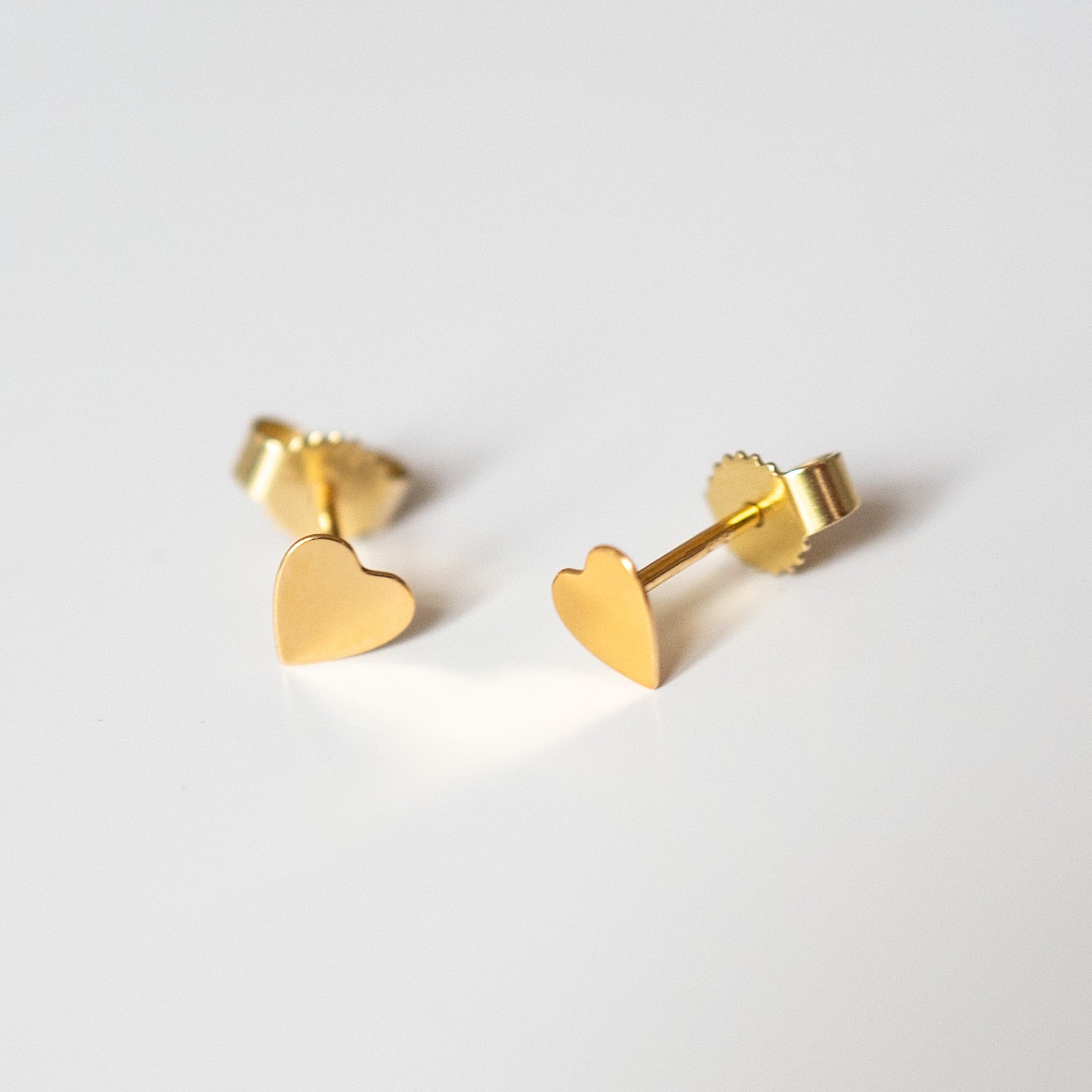 Ohrstecker Mini Heart 14 Karat Gold