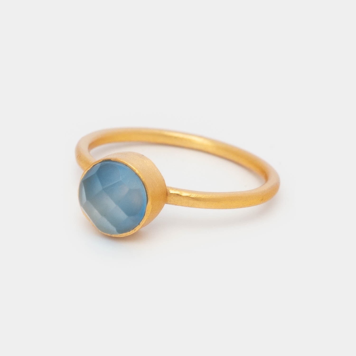 Ring Charlotte Light Blue Chalcedony