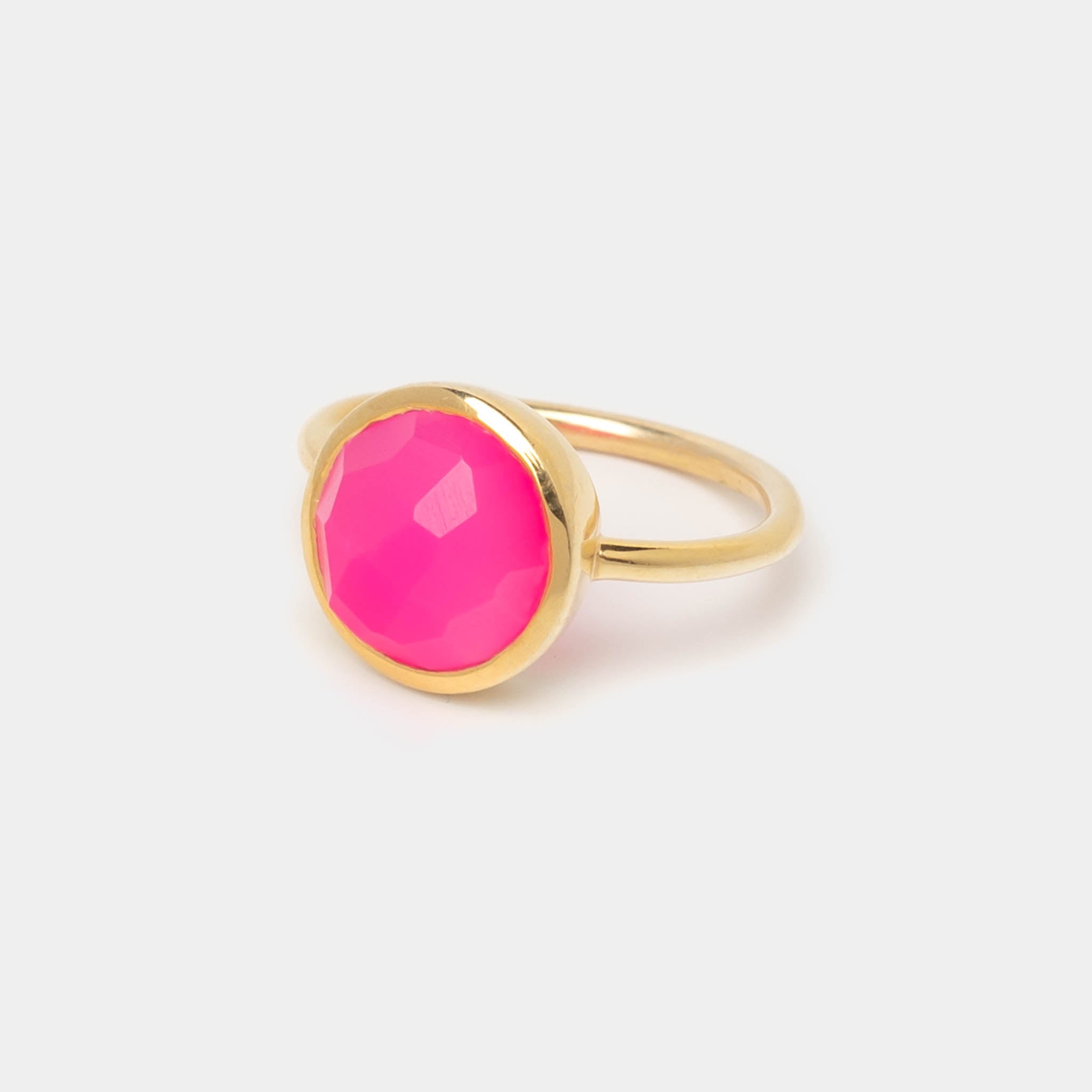 Ring Coco Hot Pink Chalcedon
