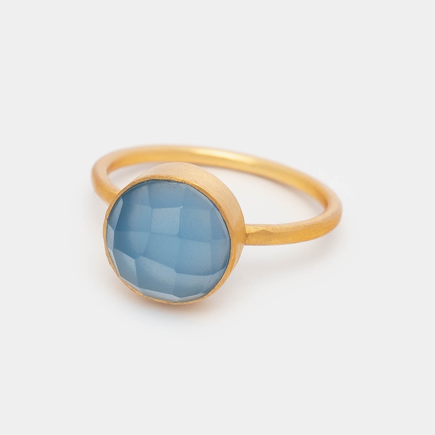 Ring Eloise Light Blue Chalcedony