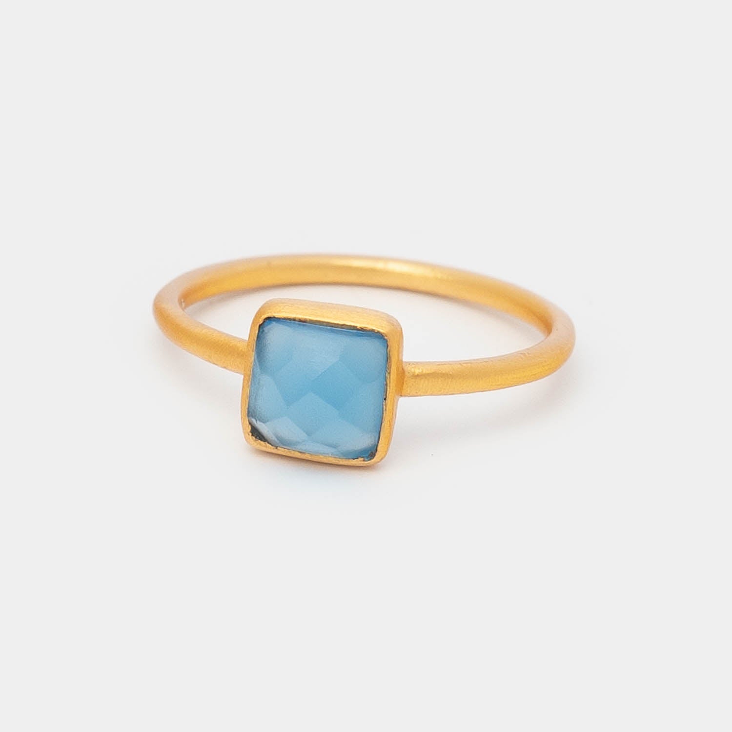 Ring Milou Light Blue Chalcedony