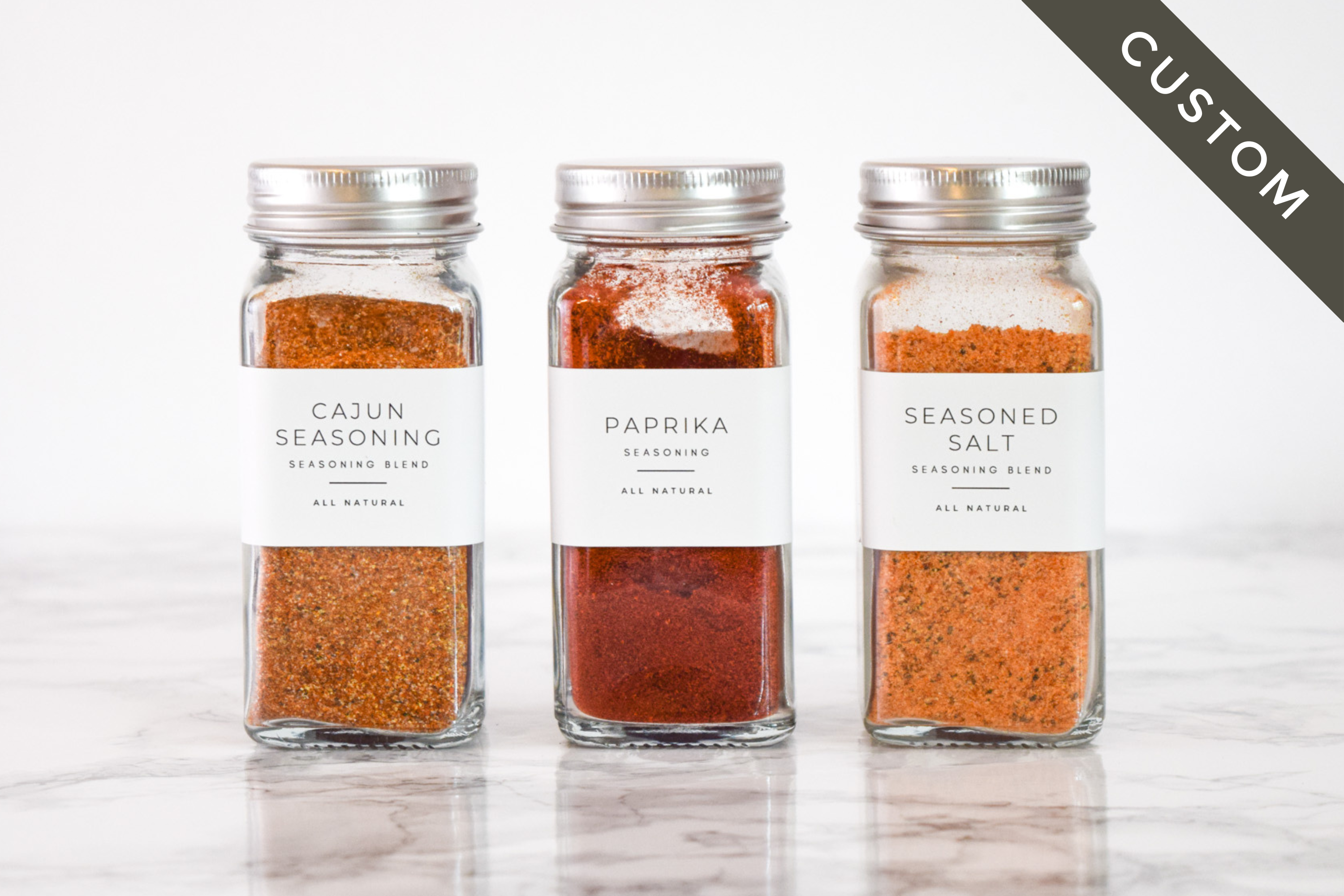 Custom Spice Jar Labels, Seasoning Labels