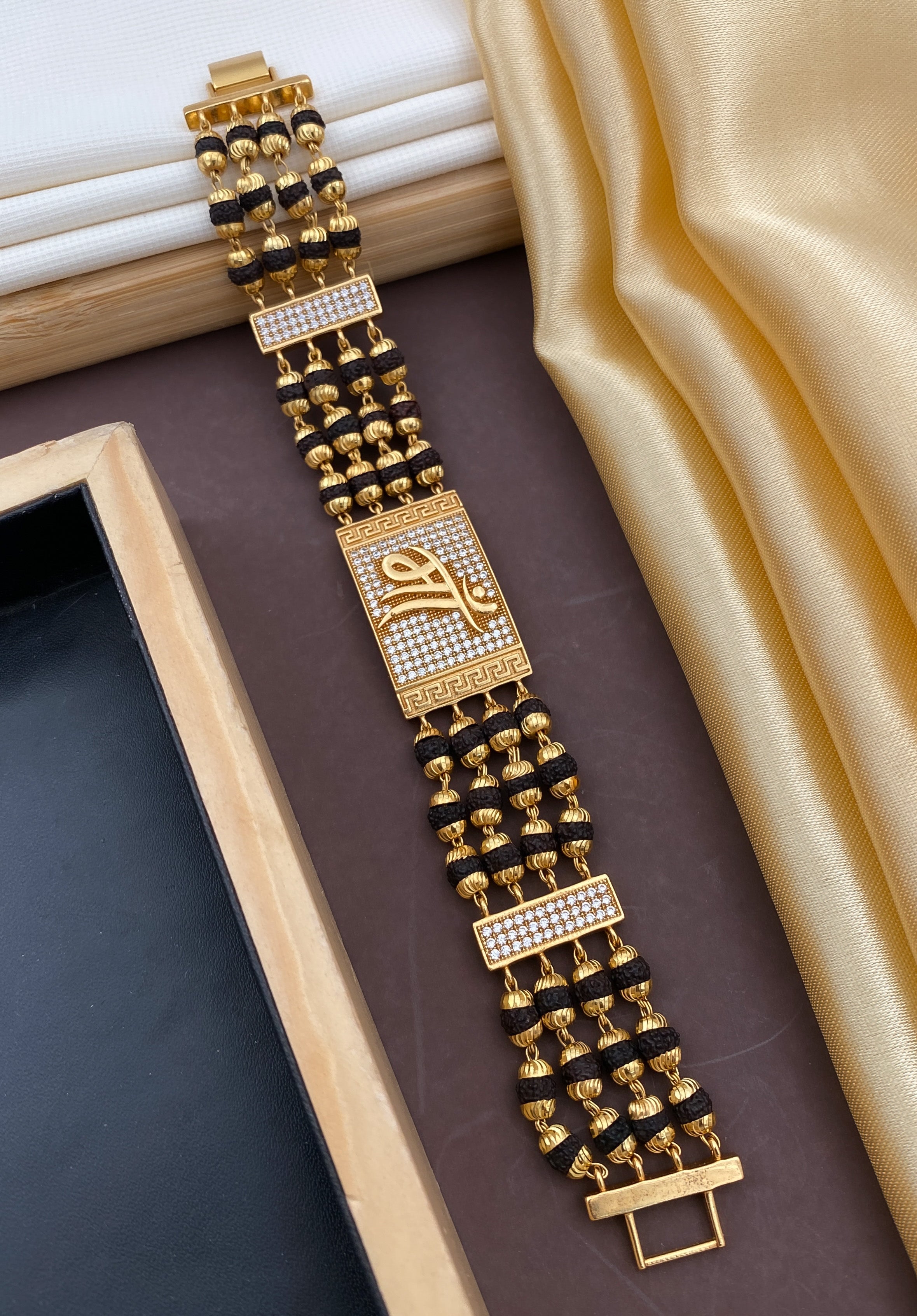 Showroom of 22 kt gold rudraksha bracelet | Jewelxy - 131045