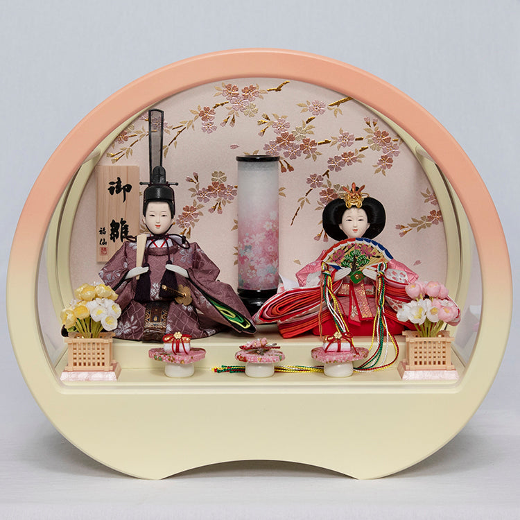 桃桜 親王ケース w13123 - 福仙｜雛人形、五月人形、鯉のぼりの専門店