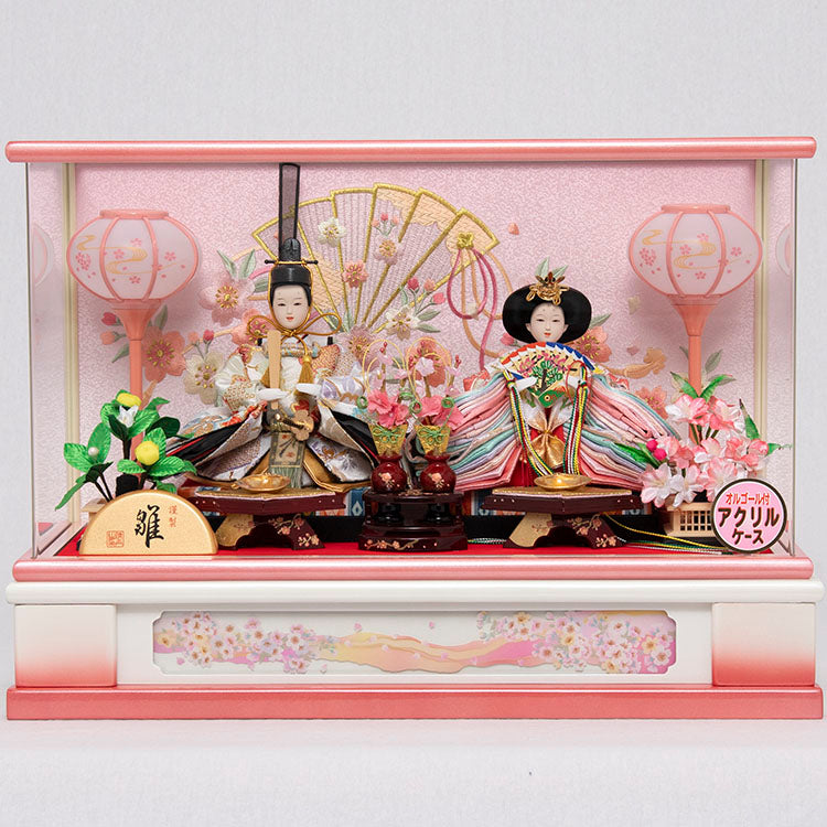 いちか 親王ケース飾り w03070 - 福仙｜雛人形、五月人形、鯉のぼりの