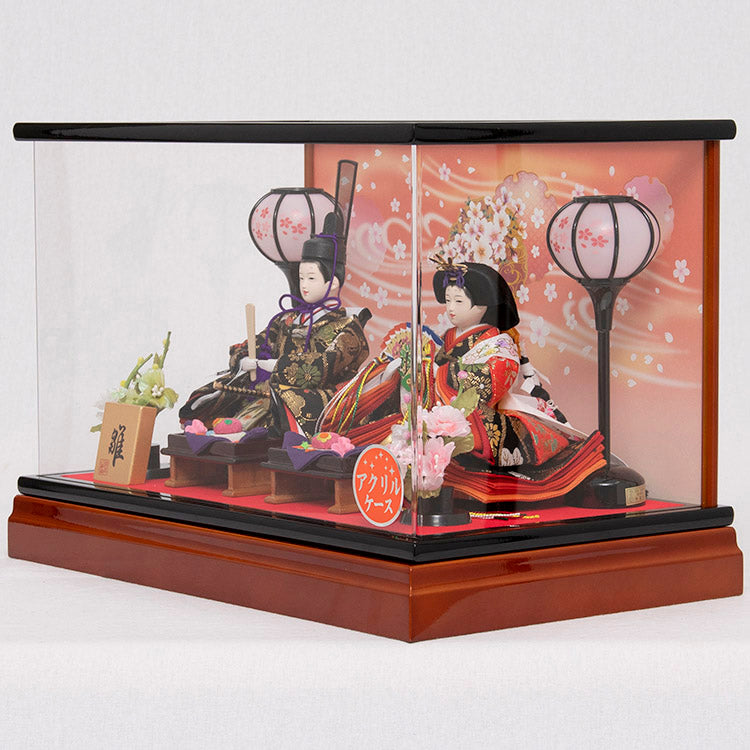 てまり 親王ケース飾り w13215 - 福仙｜雛人形、五月人形、鯉のぼりの 