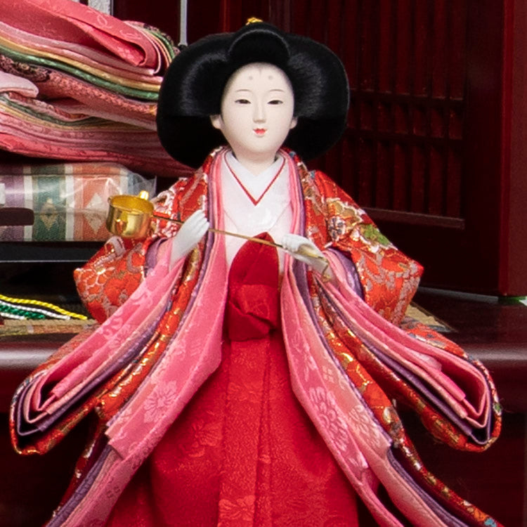 てまり桜 三段飾り w13017 - 福仙｜雛人形、五月人形、鯉のぼりの専門店