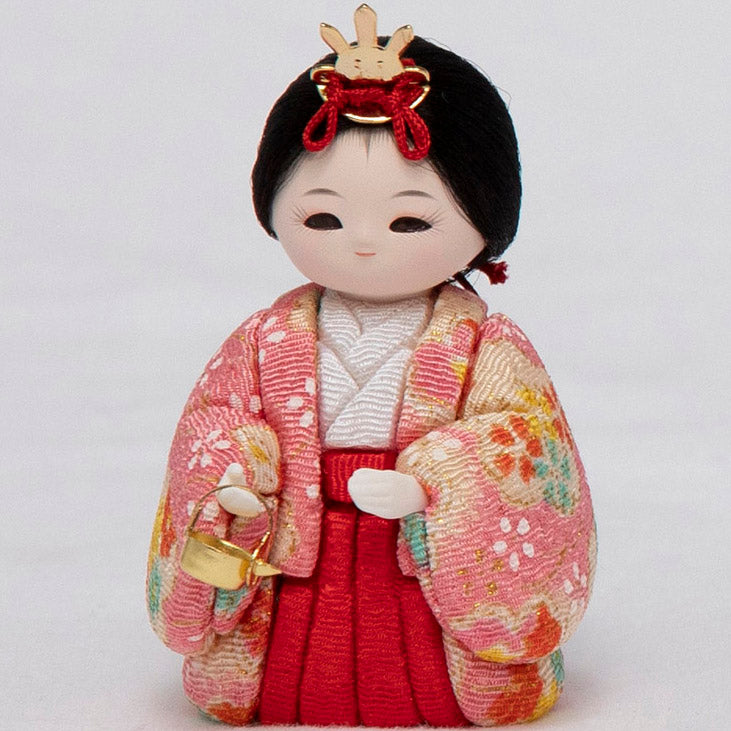 ここひめ 木目込み五人飾り w13178 - 福仙｜雛人形、五月人形 