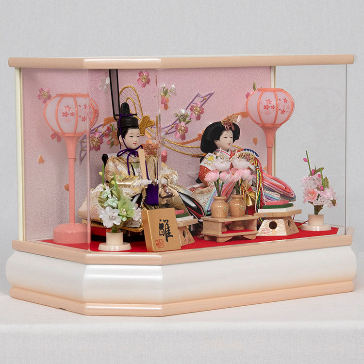 ひなの 親王ケース飾り w33046 - 福仙｜雛人形、五月人形、鯉のぼりの 