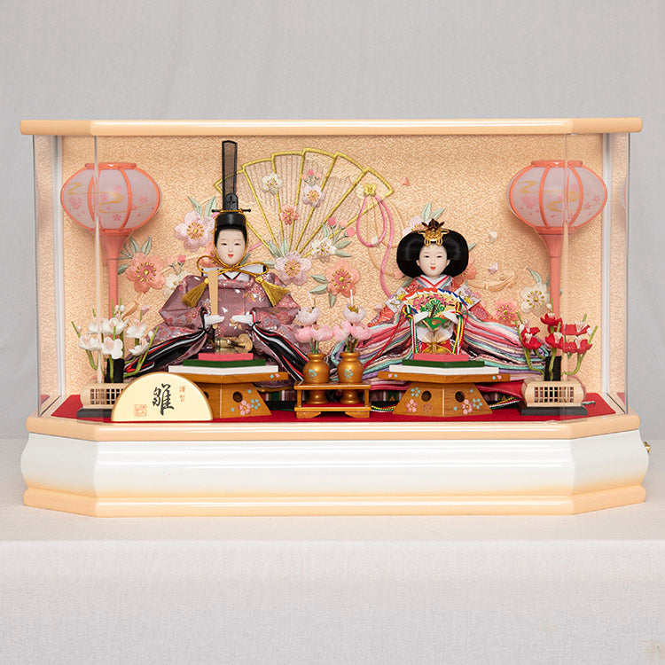 ひまり 親王ケース飾り w33053R - 福仙｜雛人形、五月人形、鯉のぼりの 