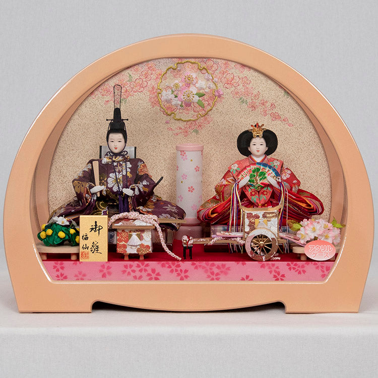 ここみ 親王ケース飾り w33114 - 福仙｜雛人形、五月人形、鯉のぼりの
