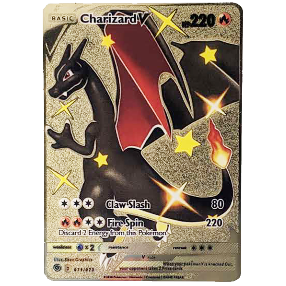 Shiny Charizard V Gold Poke