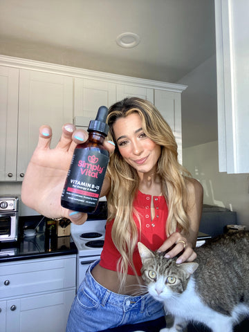 Simply Vital b12 drops happy girl