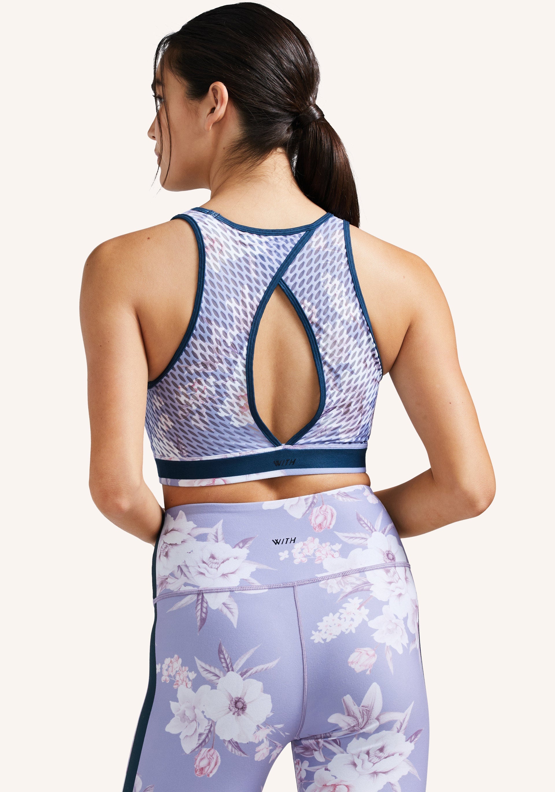 Peloton Wild Flower High Neck Bra