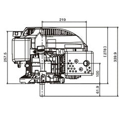 Motore albero verticale LC1P70FA misure tecniche 22x60
