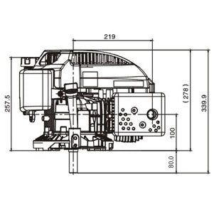 Motore albero verticale LC1P70FA misure tecniche