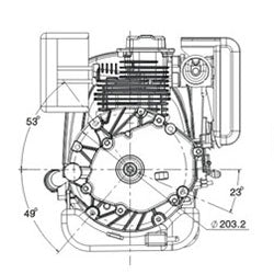 Motore albero verticale LC1P70FA misure tecniche