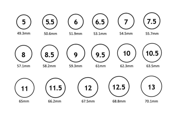 Ring Size Guide - Salty Dagger