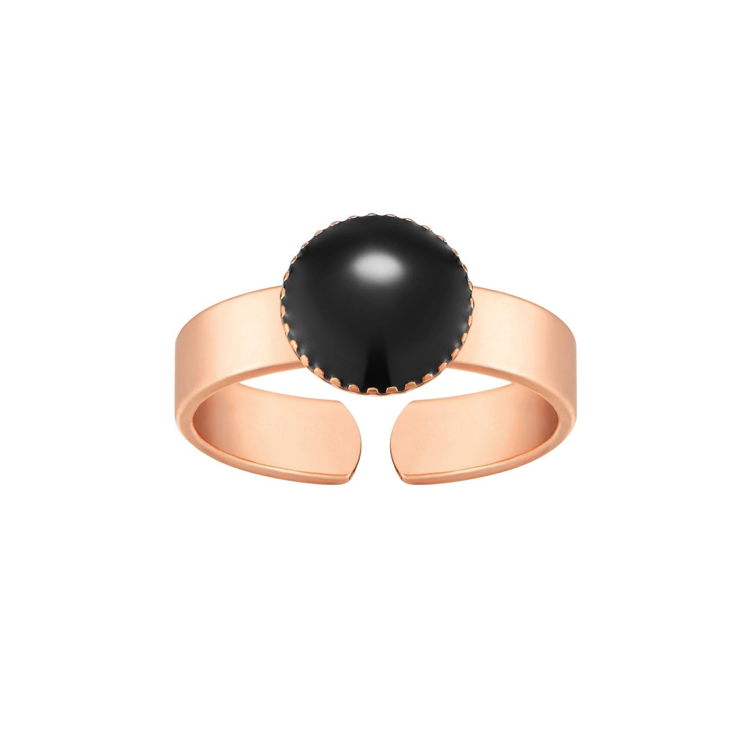 Circle Band Ring Black