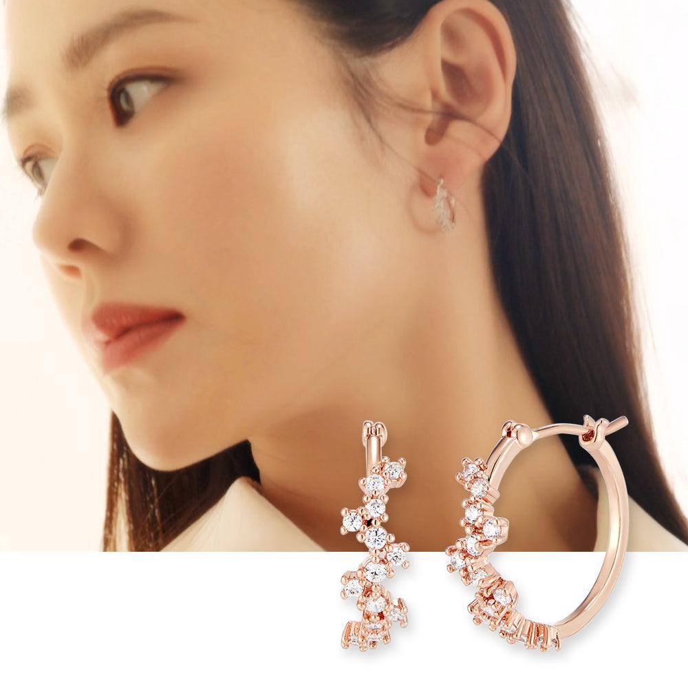 Zigzag Hoop ring Earrings