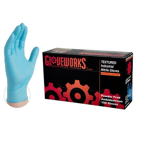 Gloveworks® ILHD Heavy Duty Latex Gloves by Ammex, Powder Free, 8 Mil. –