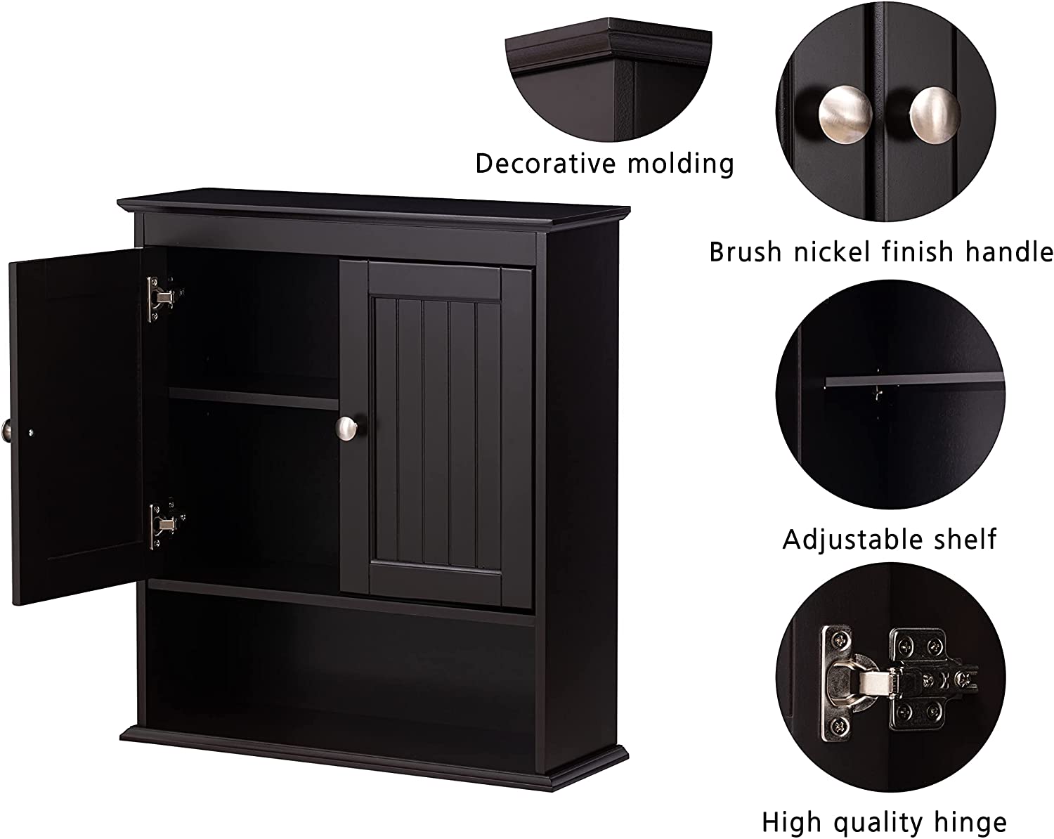 dark espresso bathroom wall cabinet