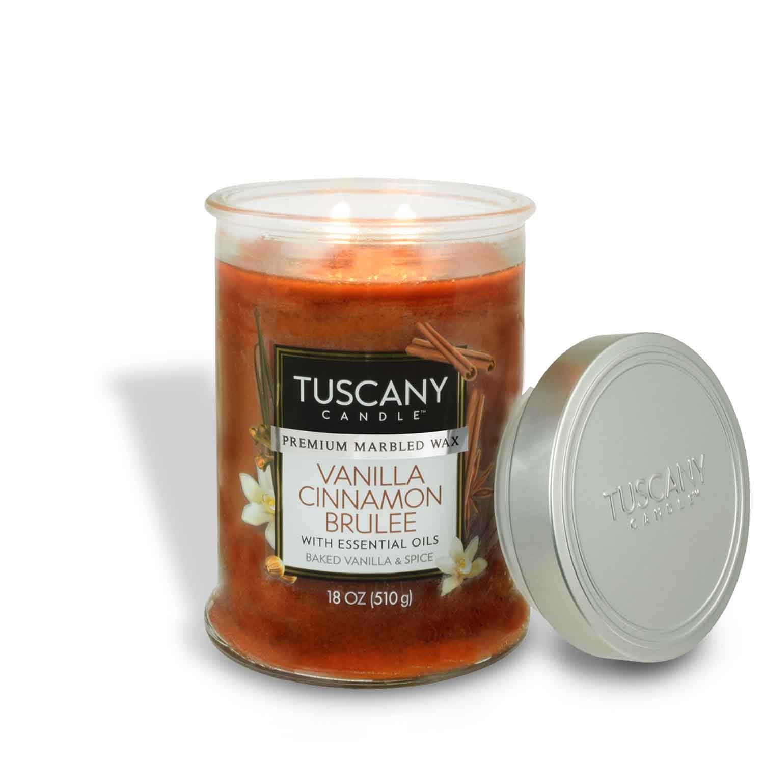 Tuscany Candle Marbled Wax, Premium, Sea & Sand - 1 candle, 18 oz