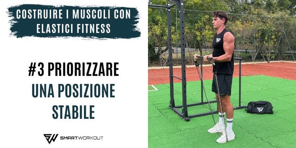 Priorizzare una posizione stabile con Elastici Fitness