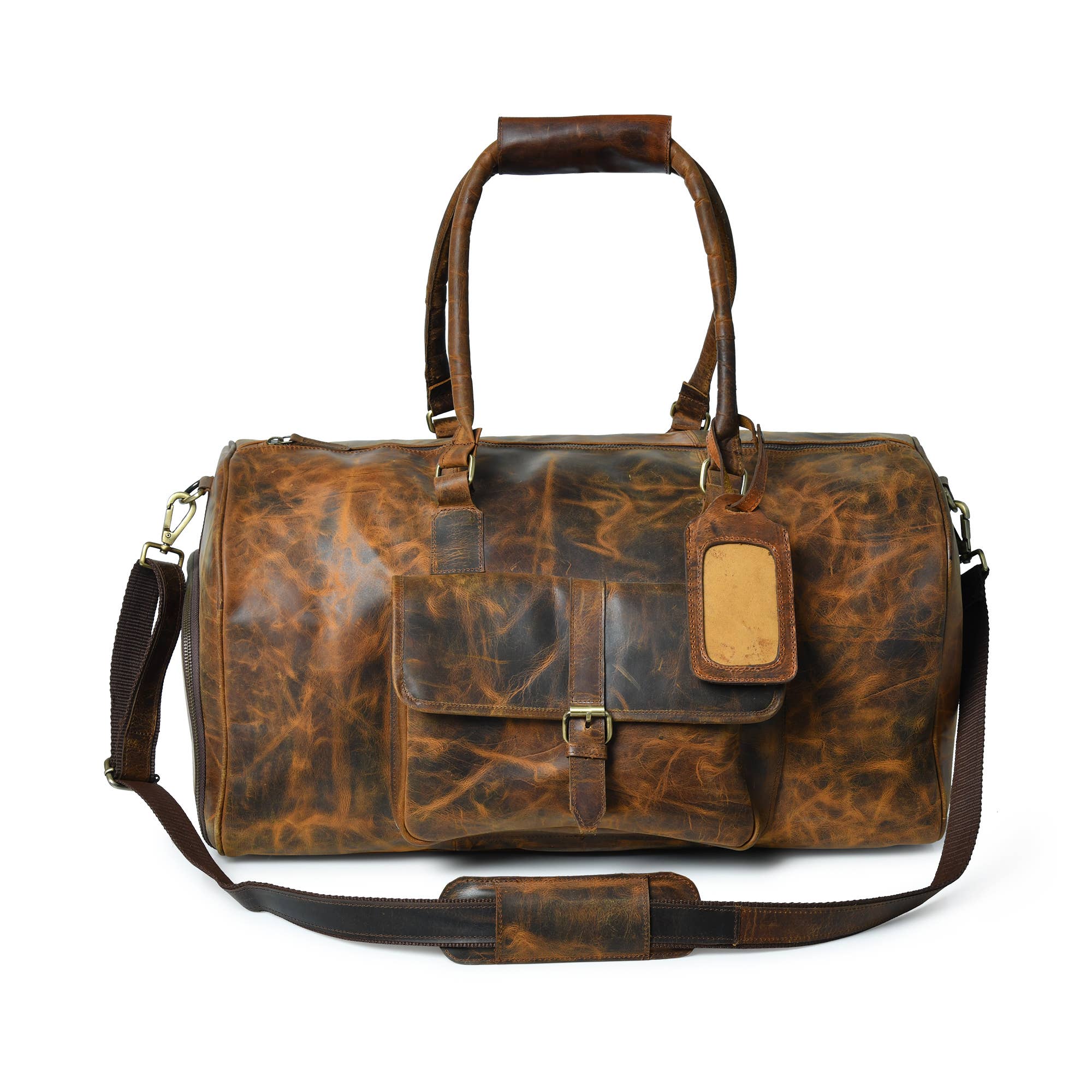 The Lemmy Leather Duffle Bag for Men - ArchieSoul Men